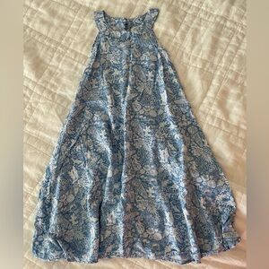 Girls Disney Cruise Line Castaway Cay dress light blue print DCL